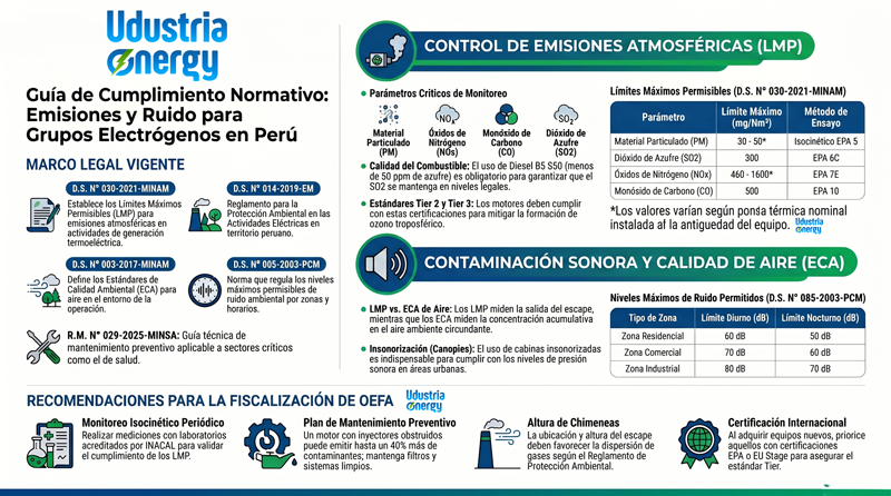 Normativa Peruana de Emisiones para Grupos Electrógenos: Guía Técnica y Legal 2 Blog6 Emisiones grupos electrogenos Udustria Energy foto 2